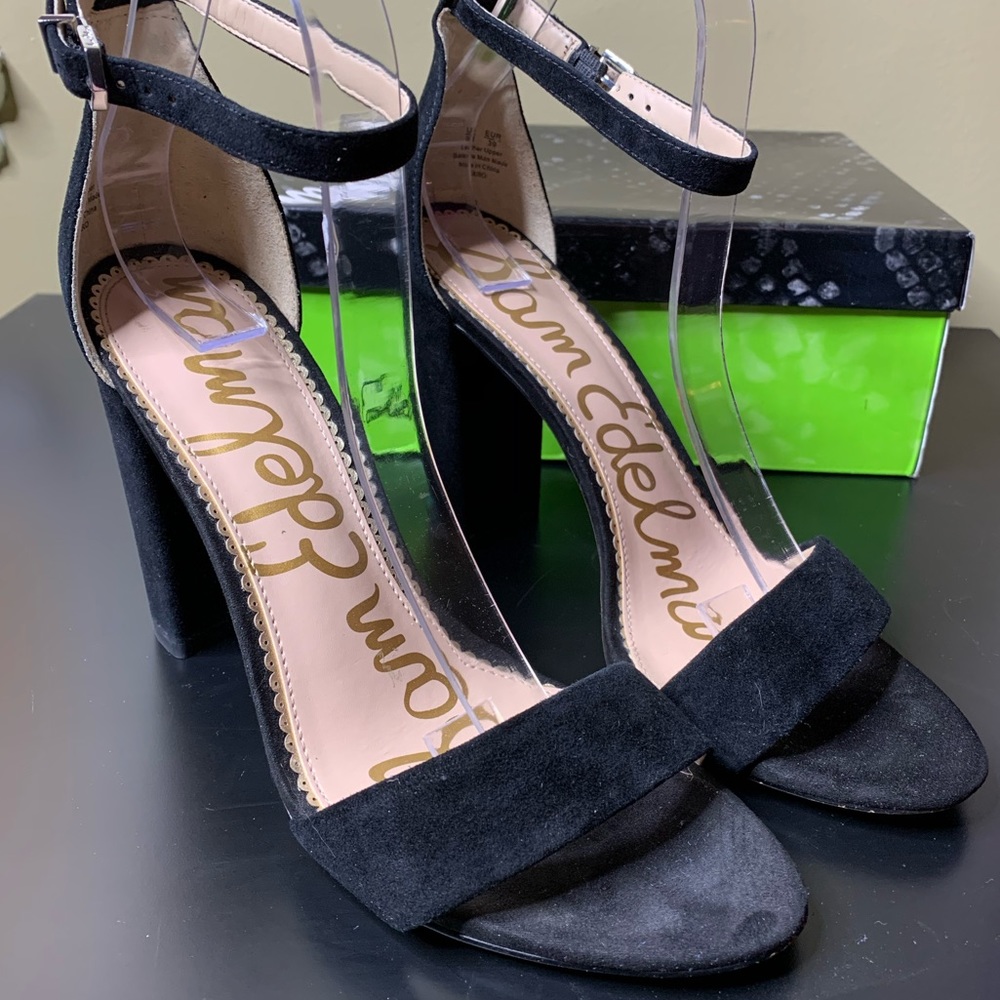 Sam Edelman strappy suede heels